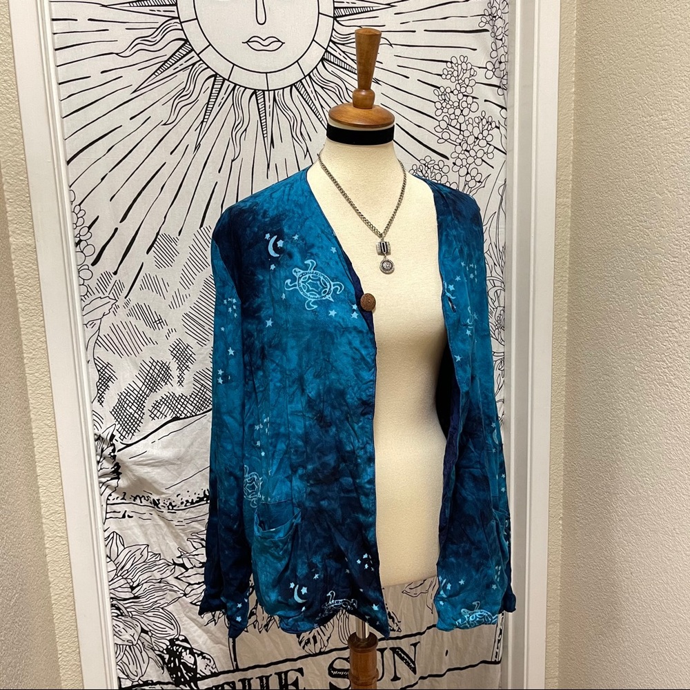 🌈 Amazing Vintage star tie dye cardigan - Picture 2 of 14